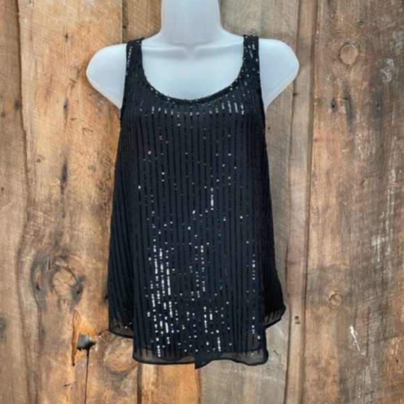 Wilster Sequined Tank Top - Size Medium - Picture 1 of 12